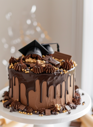Graduation Chocolate Cake with Ganache