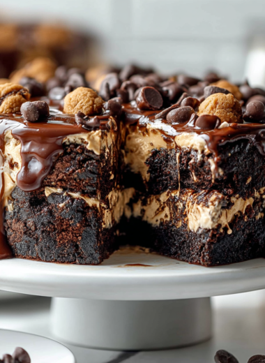 Cookie Dough Brownie Cake