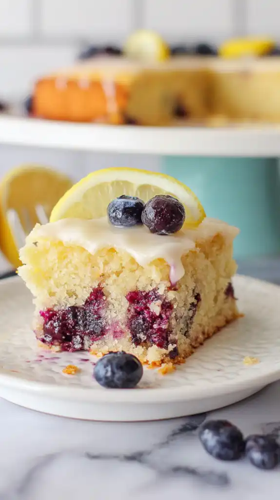 Lemon Blueberry Sheet Cake