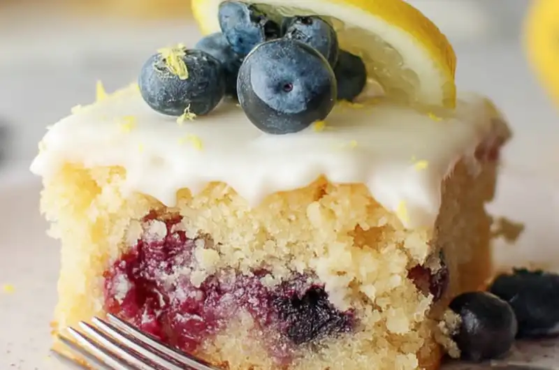 Lemon Blueberry Sheet Cake