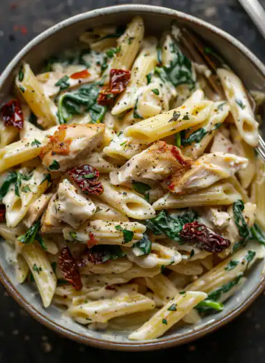 Creamy Tuscan Chicken Pasta 2