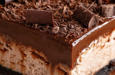 Chocolate Cheesecake Bars with Chocolate Ganache