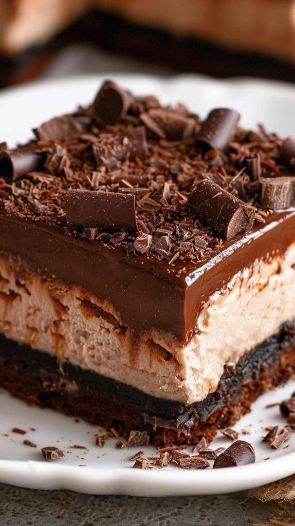 Chocolate Cheesecake Bars with Chocolate Ganache