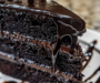Black Velvet Cake With Dark Chocolate Ganache