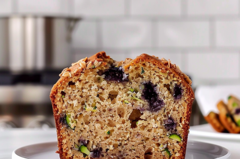 Easy Homemade Blueberry Zucchini Bread