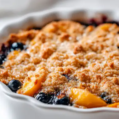 Blueberry Peach Cobbler