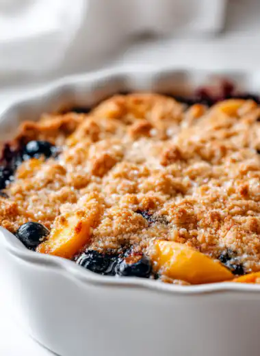 Blueberry Peach Cobbler