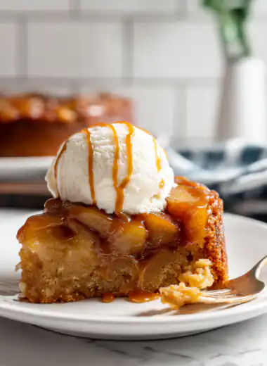 Caramel Apple Upside Down Cake