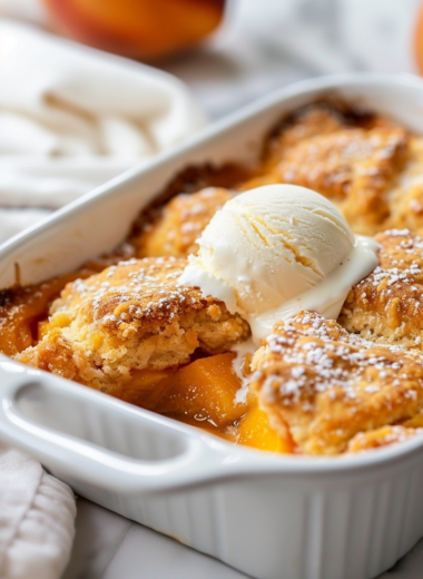 Easy Peach Cobbler Recipe
