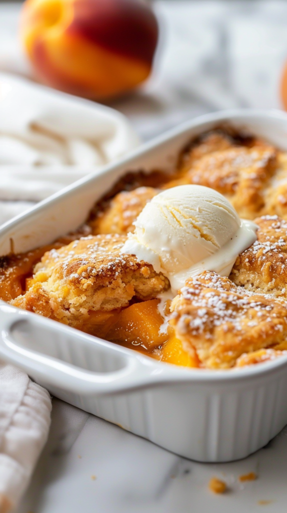 Easy Peach Cobbler Recipe
