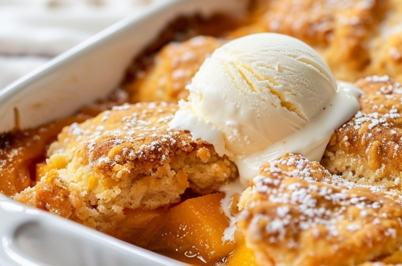 Easy Peach Cobbler Recipe