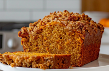 Pumpkin Bread with Streusel Topping