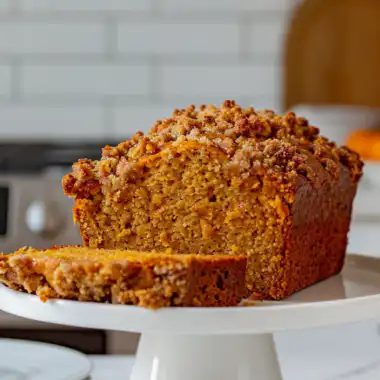 Pumpkin Bread with Streusel Topping