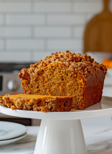Pumpkin Bread with Streusel Topping