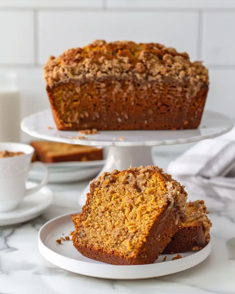 Pumpkin Bread with Streusel Topping