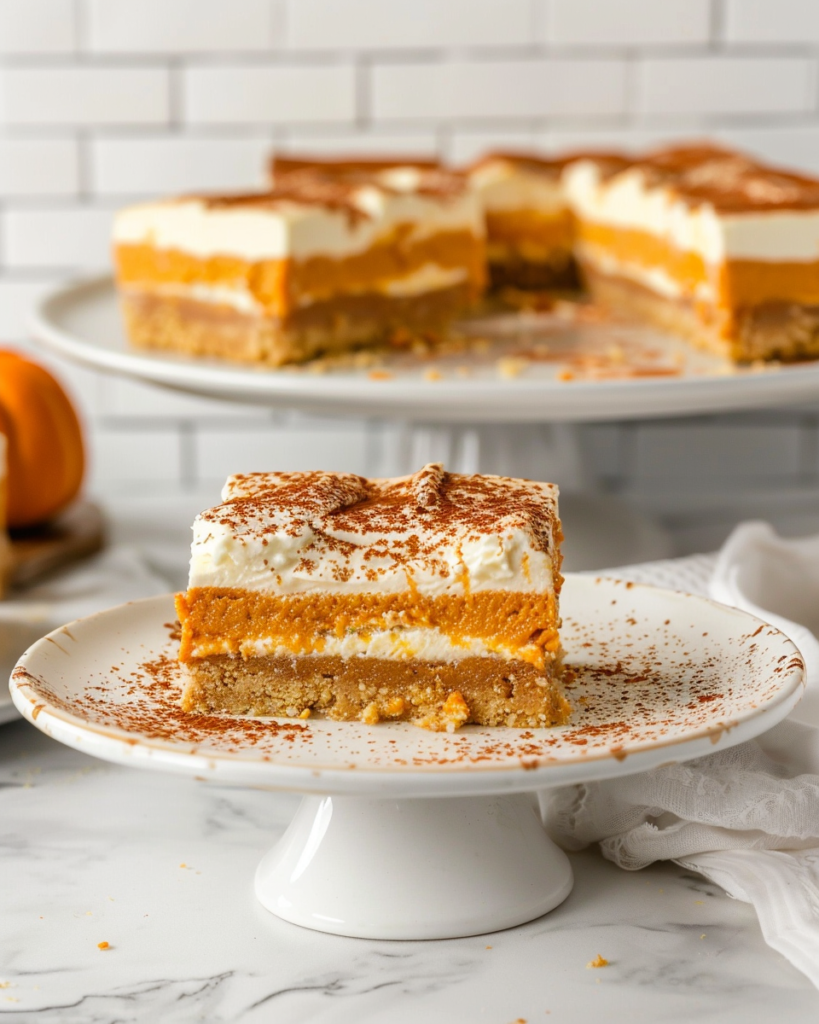 Easy Pumpkin Cheesecake Bars Recipe