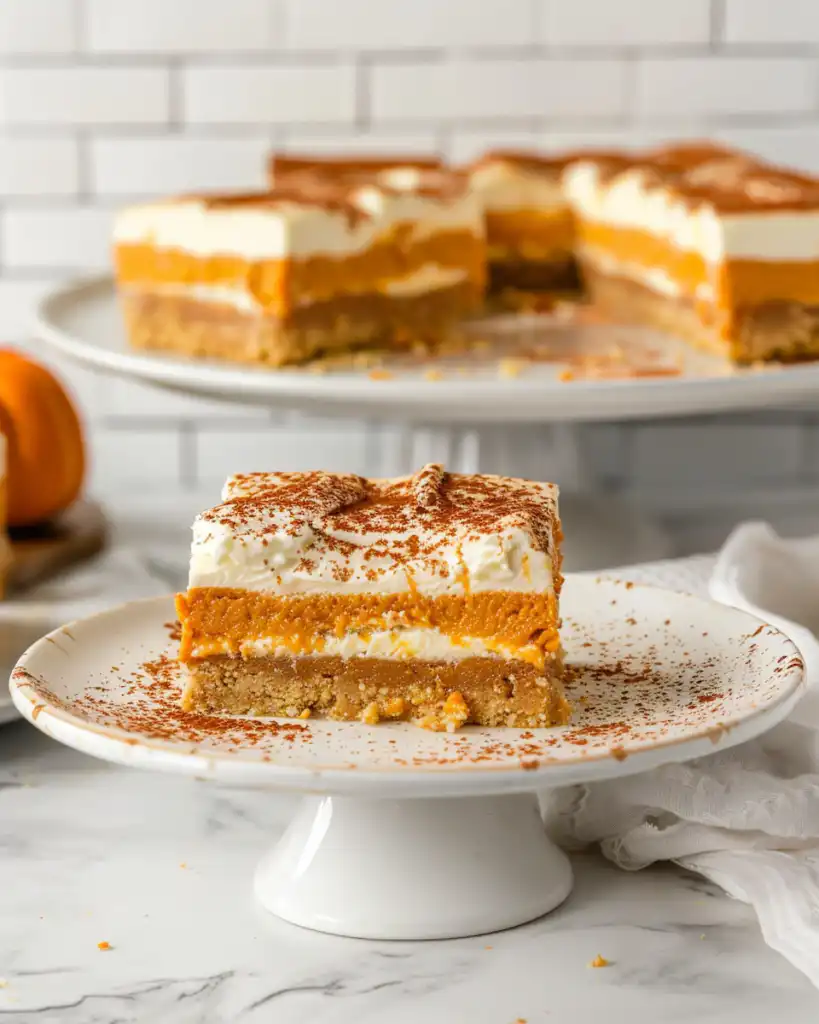 Easy Pumpkin Cheesecake Bars Recipe