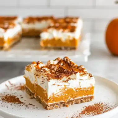 Easy Pumpkin Cheesecake Bars Recipe