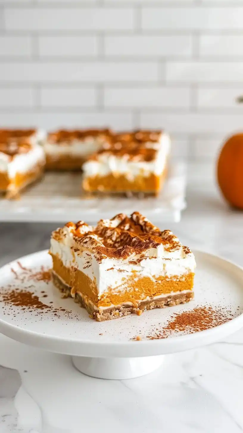 Easy Pumpkin Cheesecake Bars Recipe