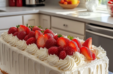 Strawberry Cream Cake Pastry Style