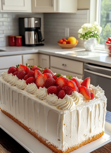 Strawberry Cream Cake Pastry Style