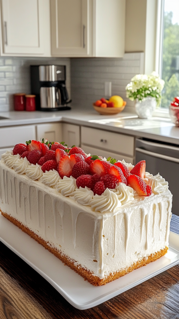 Strawberry Cream Cake Pastry Style