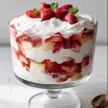 Easy Strawberry Shortcake Trifle