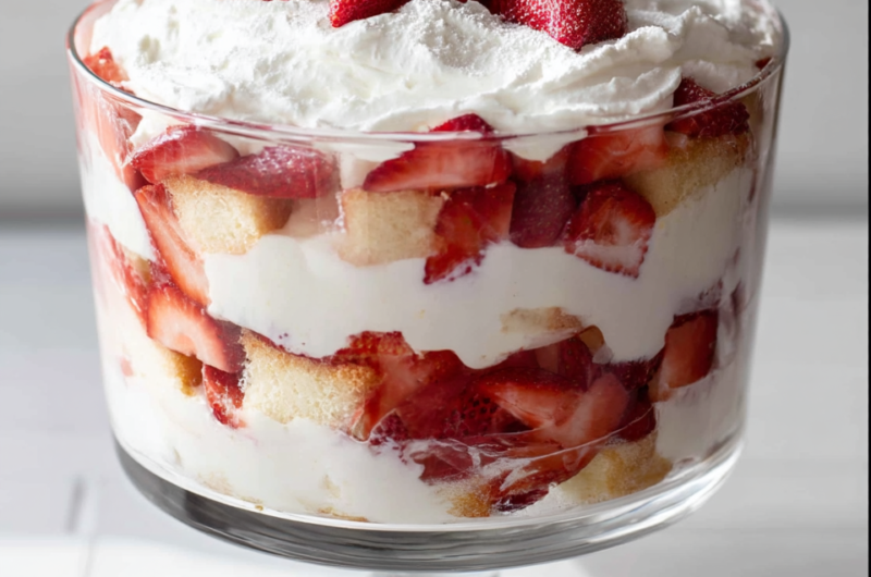 Easy Strawberry Shortcake Trifle