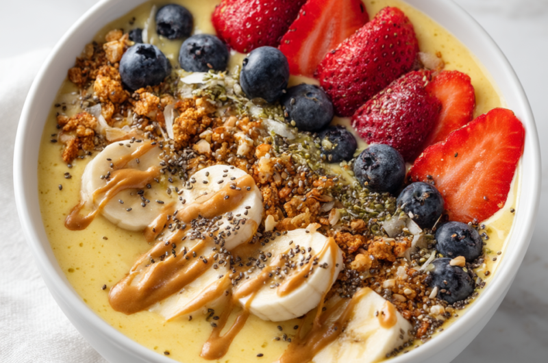 Thick Banana Smoothie Bowl