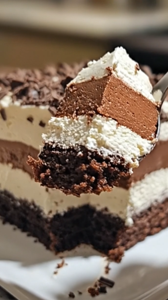 Triple Chocolate Mousse Cake