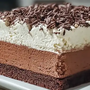Triple Chocolate Mousse Cake