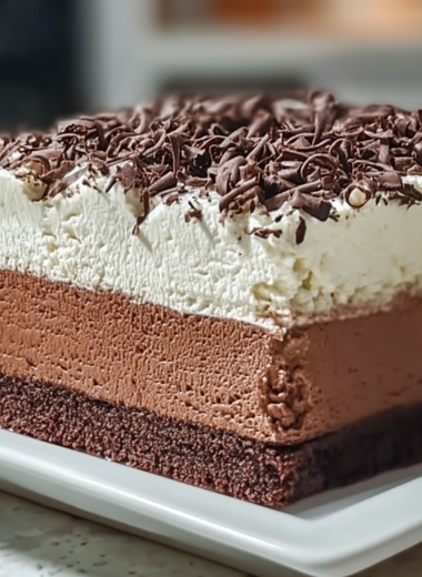 Triple Chocolate Mousse Cake