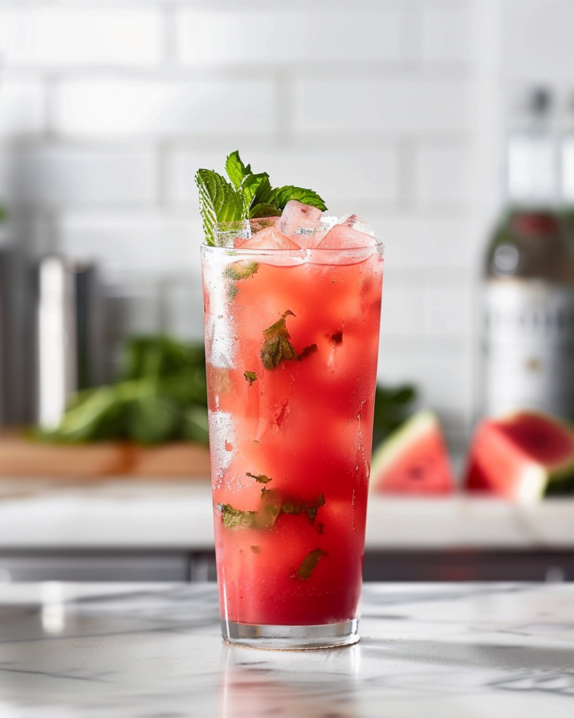 Watermelon mint agua fresca
