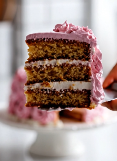 Pink Rose Celebration Cake