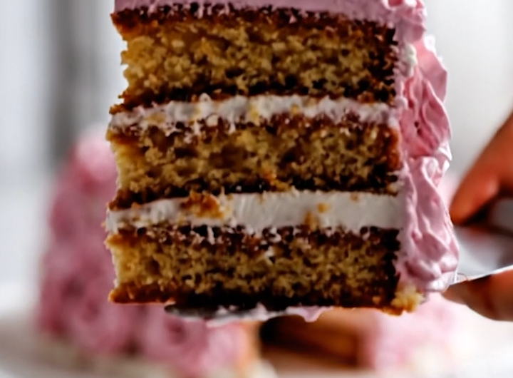 Pink Rose Celebration Cake