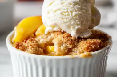 Mini Peach Cobbler