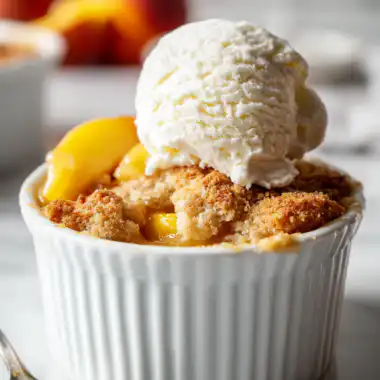 Mini Peach Cobbler