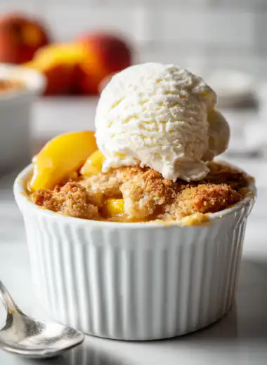 Mini Peach Cobbler