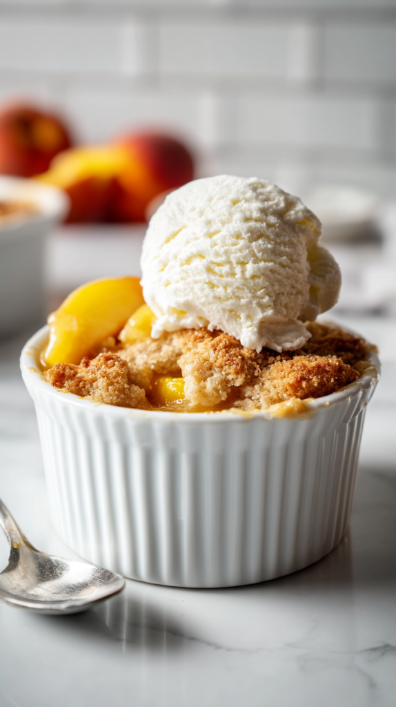 Mini Peach Cobbler