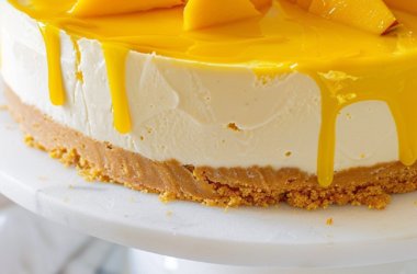 No Bake Mango Cheesecake