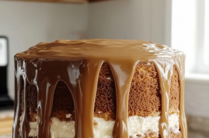 Coffee Cream Layer Cake Recipe
