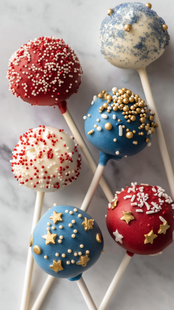 4th of July Cake Pops