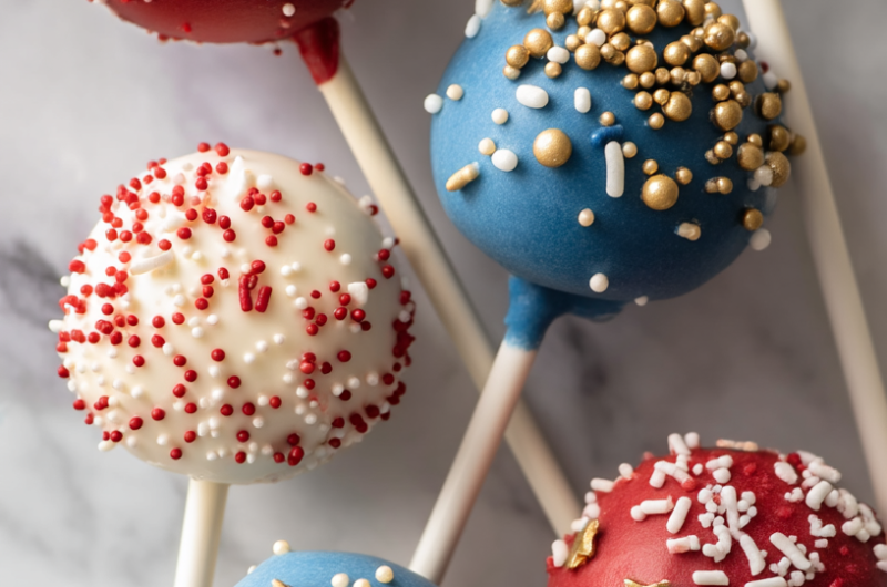 4th of July Cake Pops