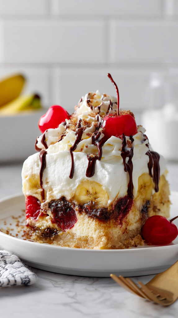 Banana Split Dump Cake