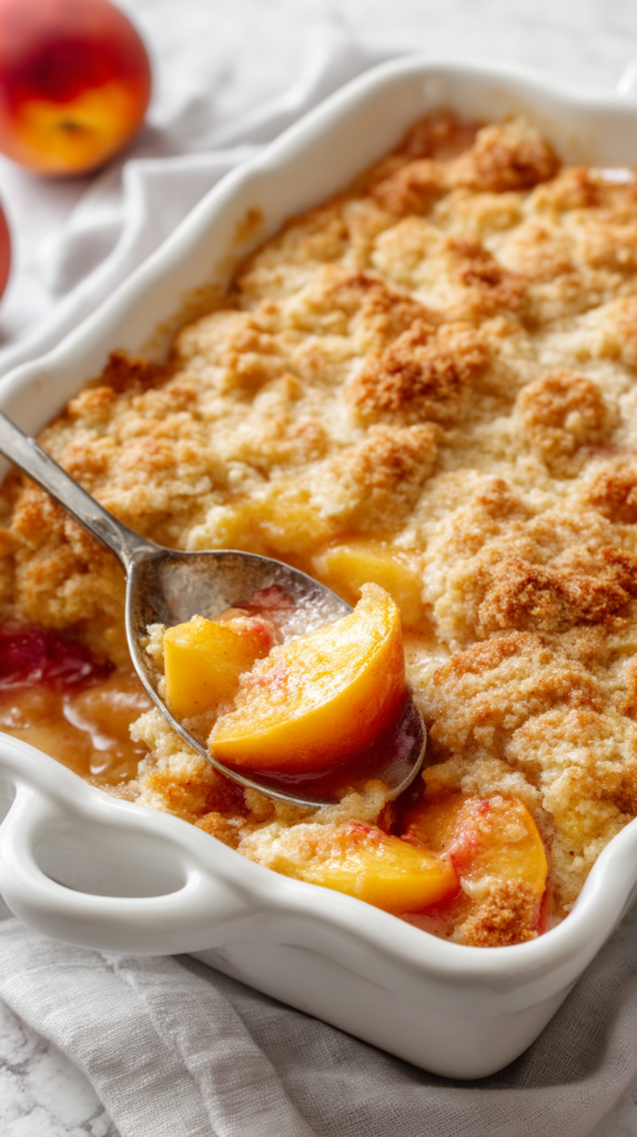 Bisquick Peach Cobbler