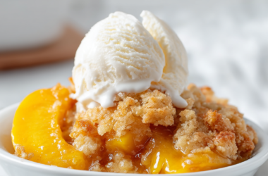 Bisquick Peach Cobbler