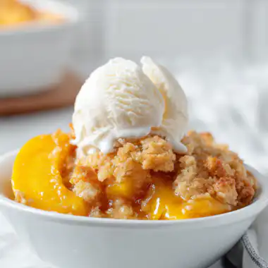 Bisquick Peach Cobbler