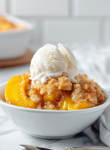 Bisquick Peach Cobbler