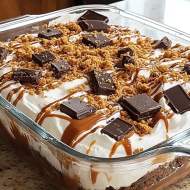 Chocolate, Cream and Caramel Cold Dessert