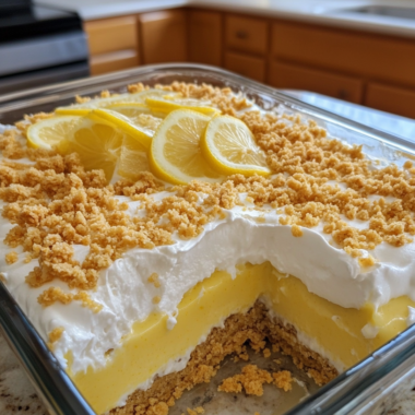 Lemon Cream Cheese Pudding Dessert